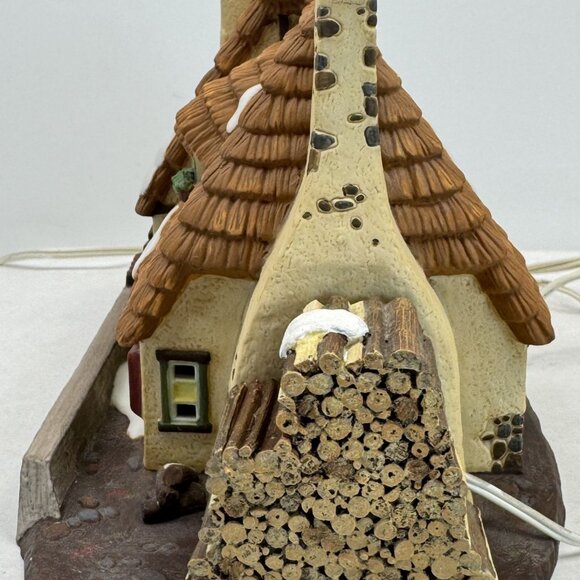 Vtg Department 56 Dickens Village Christmas Carol Cottage Porcelain Lighted 1996 - Picture 7 of 16